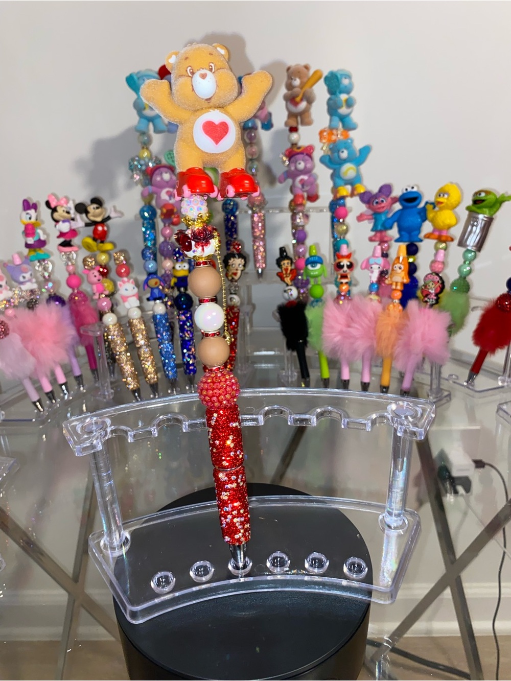 Care Bears Tenderheart Bear Pen with Red Beaded Barrel